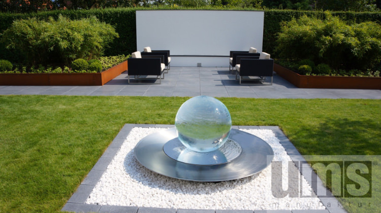 Gartengestaltung Corten Stahl